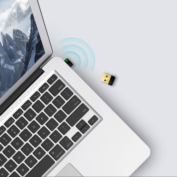 TP-LINK - Nano USB 2.0 Adapter - TL-WN725N