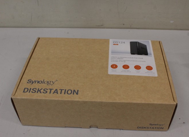 SALE OUT. Synology Tower NAS - DS124 - up to 1 HDD/SSD - Realtek - RTD1619B - Processor frequency 1.7 GHz - 1 GB - DDR4 - DEMO
