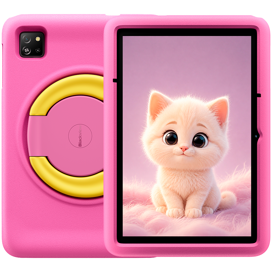 Blackview Tab A6 Kids WiFi 10.1-inch HD+ IPS 800x1280 A523 Octa-core 1.8GHz 4GB/128GB 5100mAh NO Charger 5MP Front/8MP Rear camera Android 14 Rose Pink