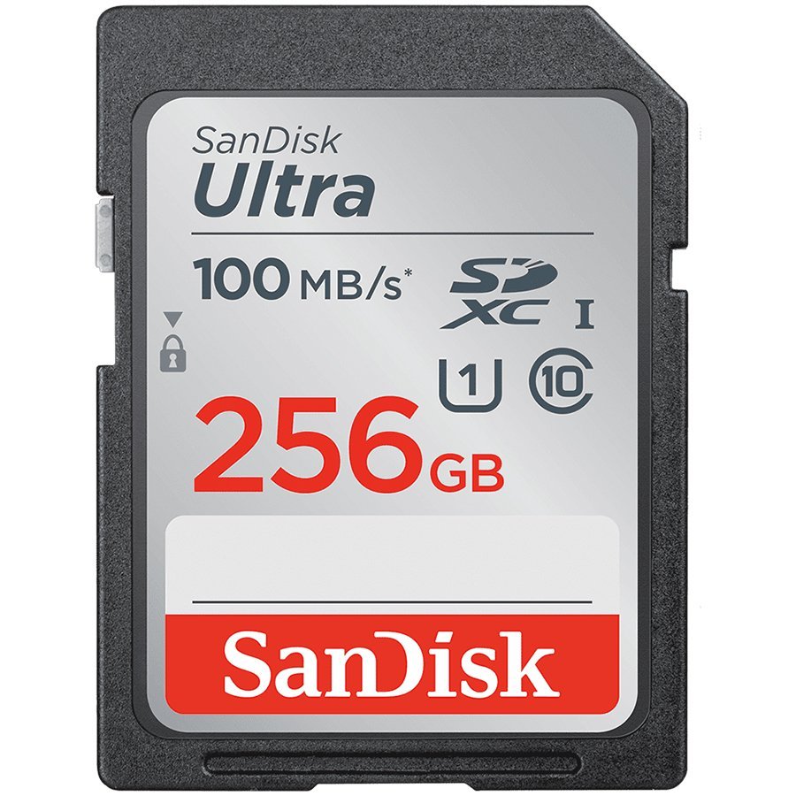 SANDISK Ultra 256GB SDXC Memory Card 100MB/s