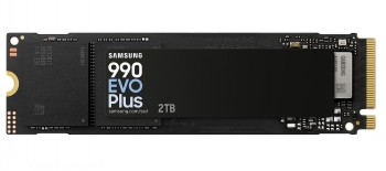 Samsung SSD - 990 EVO Plus - 2000 GB - SSD form factor M.2 2280 - Solid-state drive interface NVMe - Read speed 7250 MB/s - Write speed 6300 MB/s
