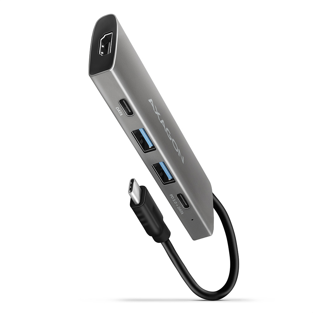 AXAGON - USB-C 10Gbps SPEEDSTER 5in1 hub (rev2.0) - HMC-5G2 - HDMI ports quantity 1