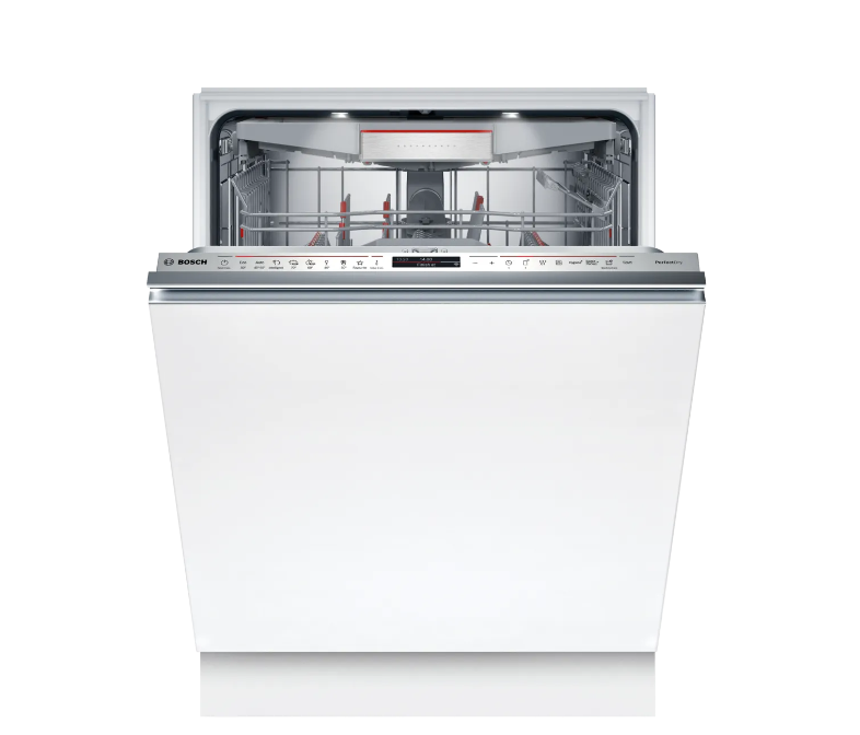 Bosch Dishwasher - SMV8YCX02E - Built-in - Width 60 cm - Number of place settings 14 - Number of programs 8 - Energy efficiency class A - Display - AquaStop function - White