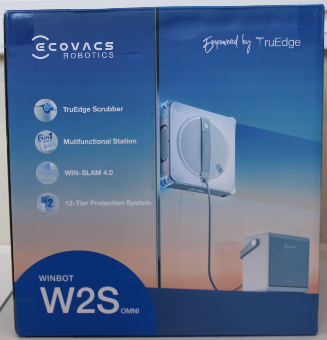 SALE OUT. - Ecovacs Window Cleaning Robot - WINBOT W2S OMNI - Corded - 8000 Pa - White - SCRATCHED ITEM, REMOVED SOCKET COVER