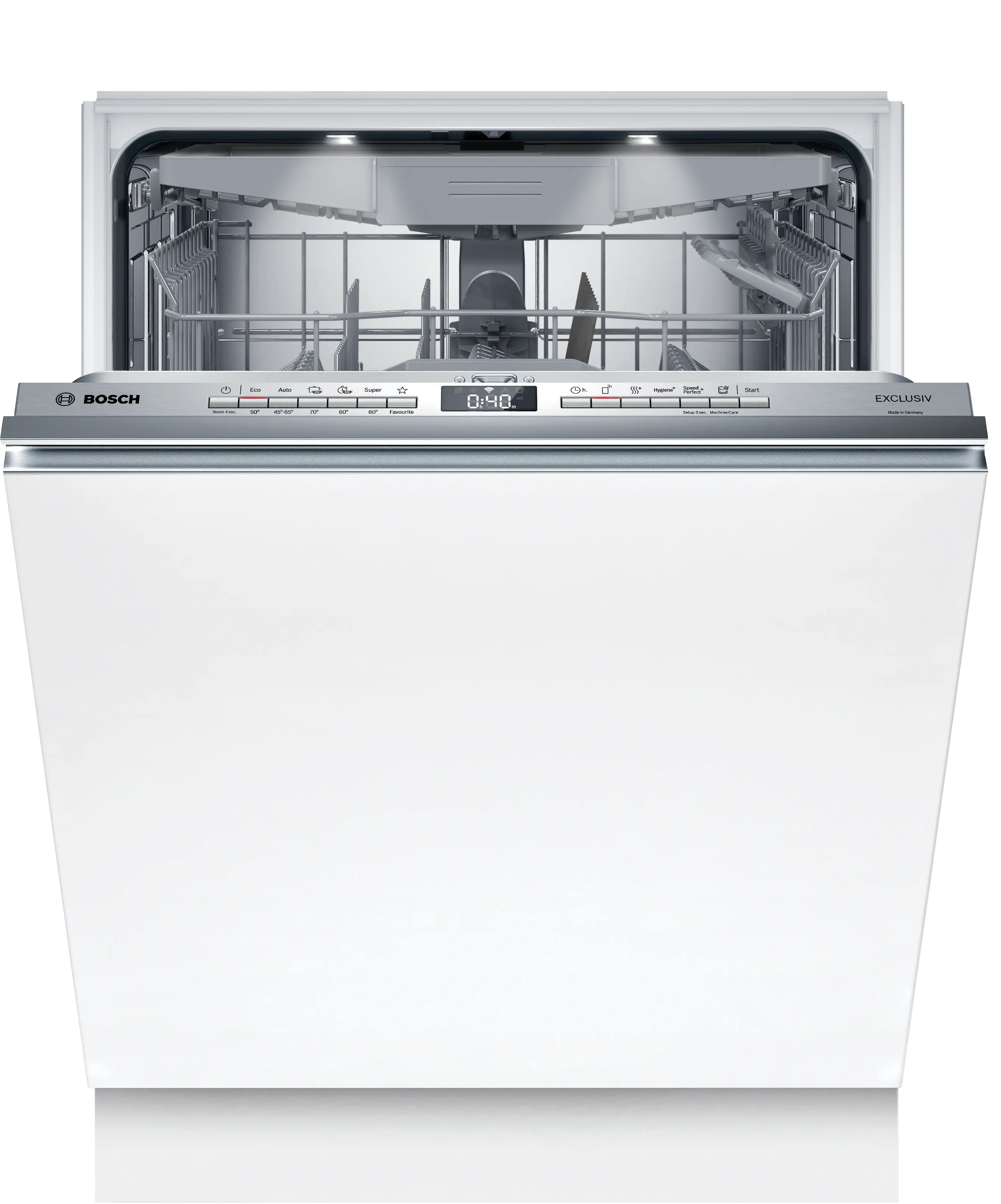 Bosch Dishwasher - SMV6ZCX27E - Built-in - Width 60 cm - Number of place settings 14 - Number of programs 6 - Energy efficiency class B - White