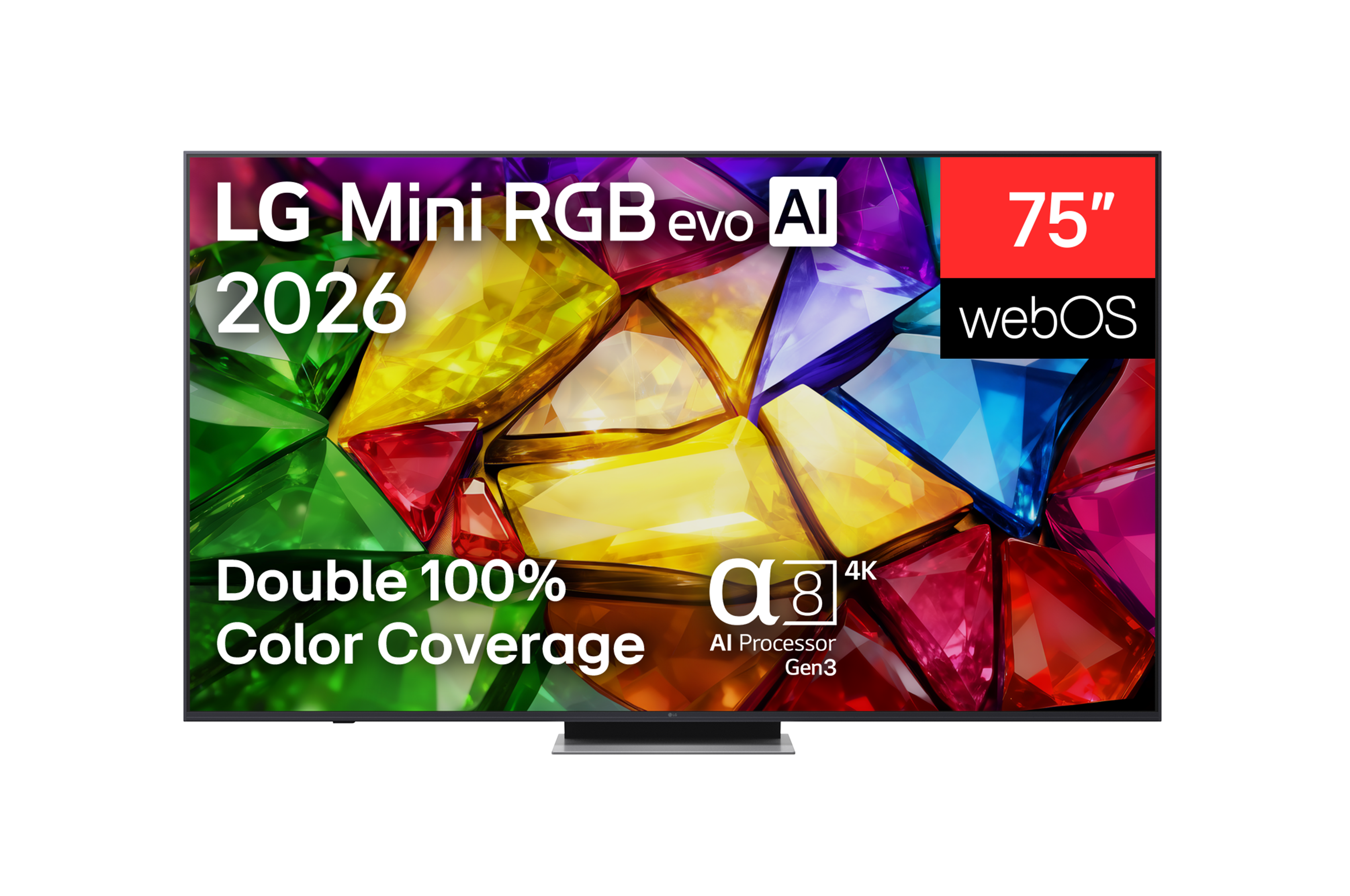 LG 75MRGB87B3B 75" (189 cm) 4K Mini RGB evo Smart TV - LG