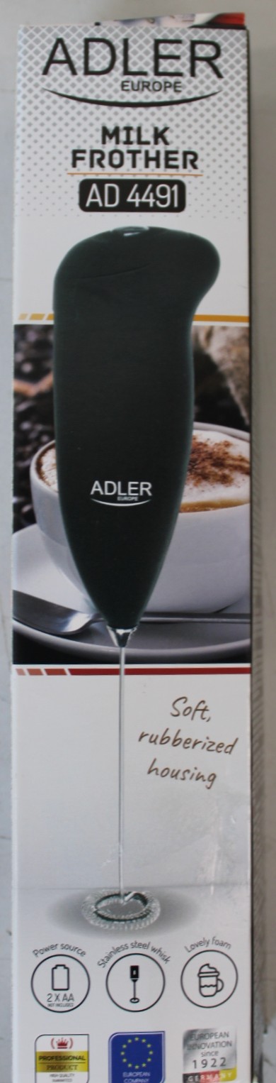 SALE OUT. Adler Milk Frother - AD 4491 - Milk frother - Black - DAMAGED PACKAGING