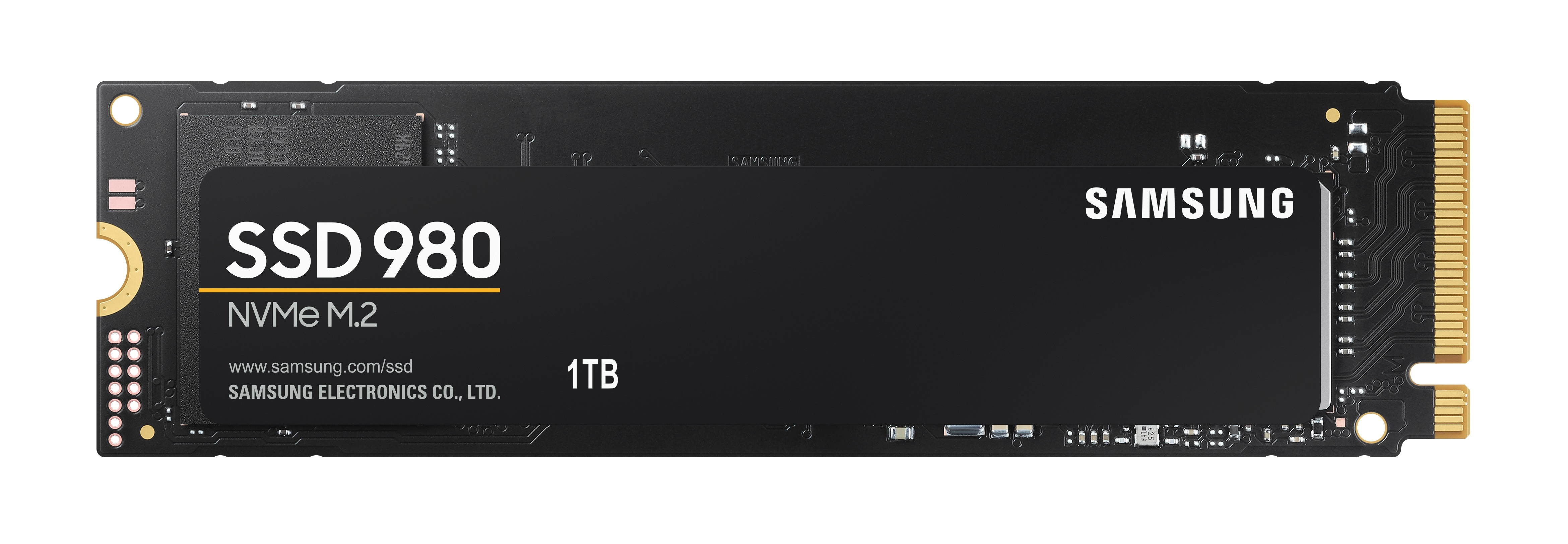 Samsung - V-NAND SSD - 980 - 1000 GB - SSD form factor M.2 2280 - Solid-state drive interface M.2 NVME - Read speed 3500 MB/s - Write speed 3000 MB/s