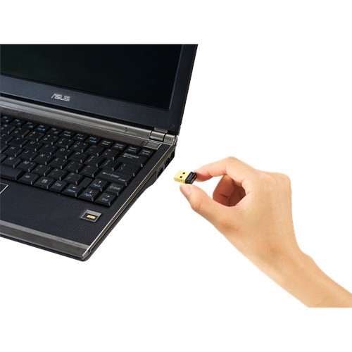 Asus - USB Wireless Adapter - USB-N10 NANO B1 - 802.11n