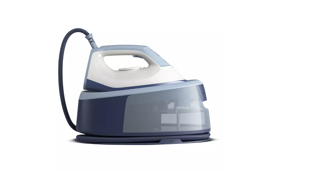 Philips - Steam Generator - PerfectCare PSG3000/20 - 2400 W - 1.4 L - 6 bar - Auto power off - Vertical steam function - Calc-clean function - Blue/White