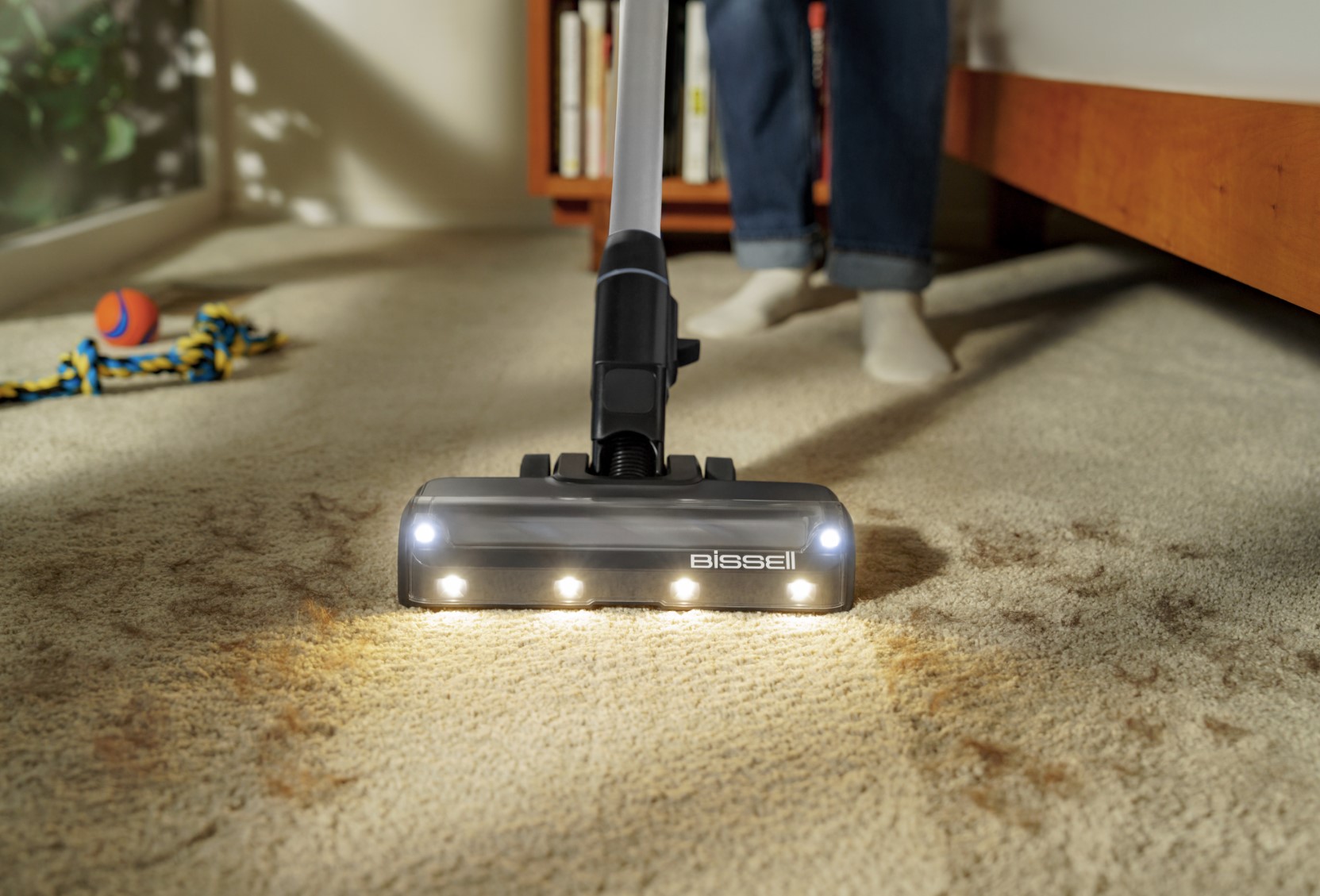Bissell Stick Vacuum - PowerClean FurFinder Pro - Cordless operating - 200 W - 25.2 V - Operating time (max) 40 min - Black/Titanium/Lake Blue - Warranty 60 month(s) - Battery warranty 24 month(s)