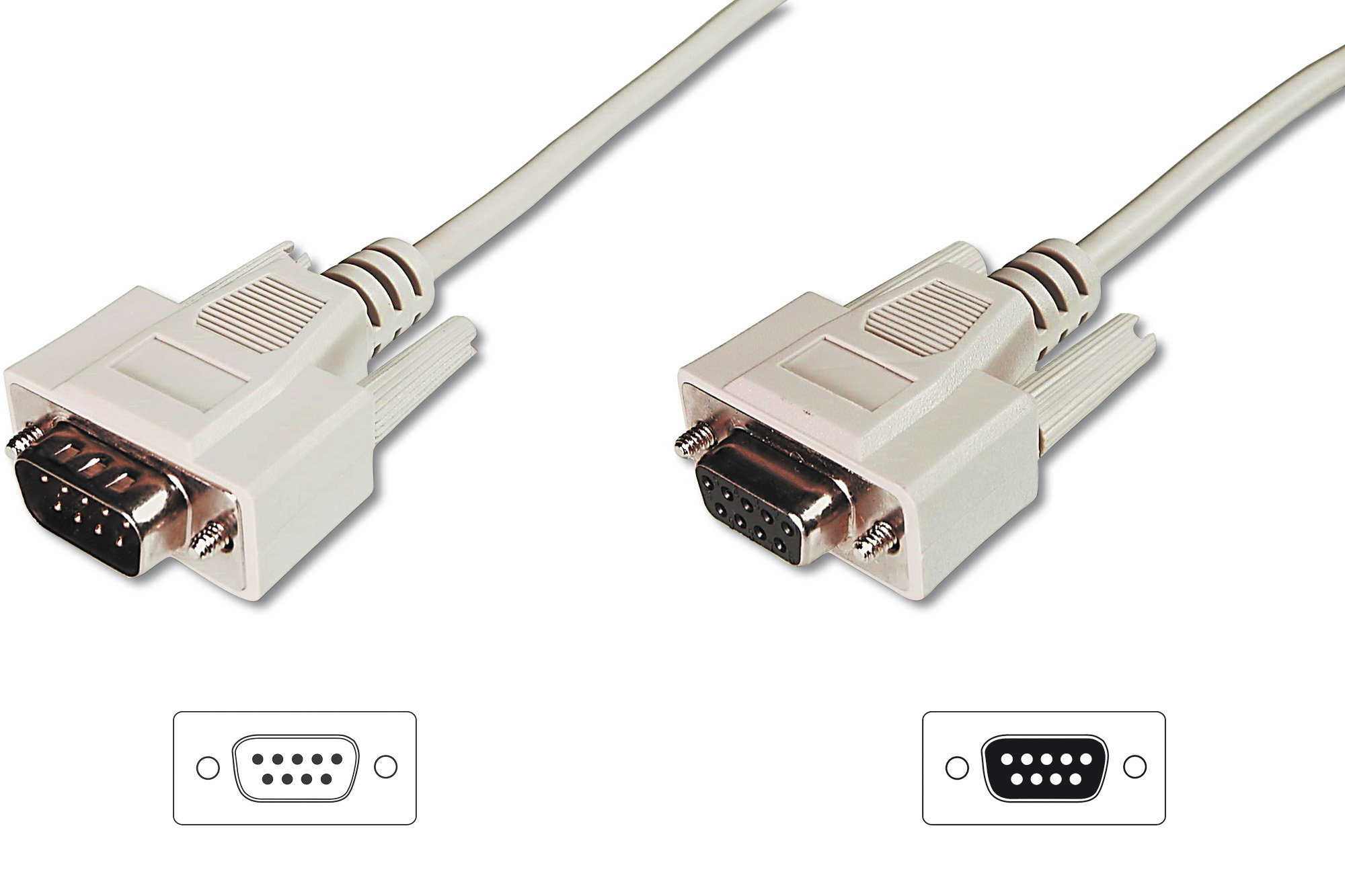 Digitus - Extension cable - AK-610203-020-E - DSUB to DSUB