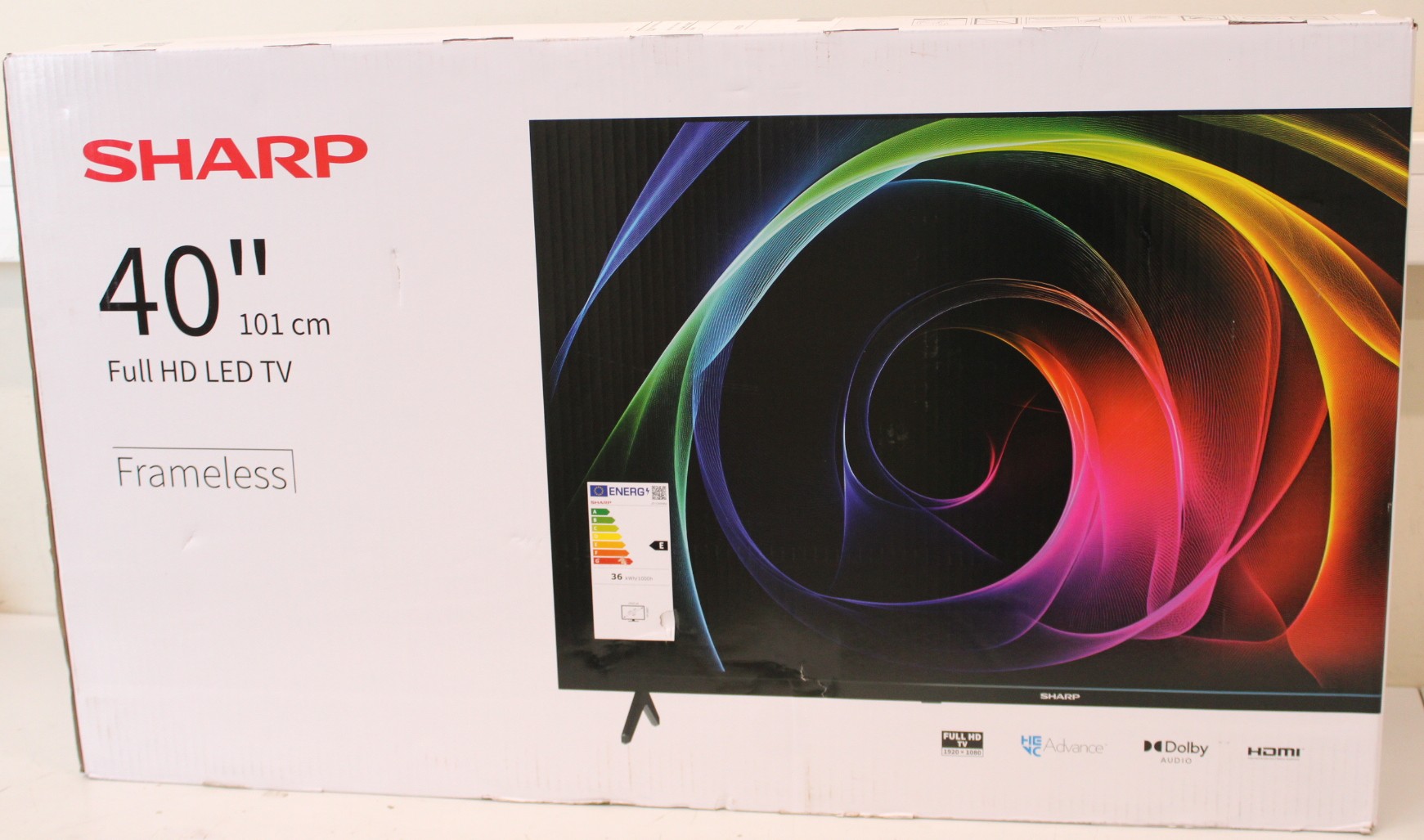 SALE OUT. Sharp 40HA1205E 40" (101cm) Full HD TV - SALE OUT. Sharp 40HA1205E - 40 - FHD - Black - DAMAGED PACKAGING