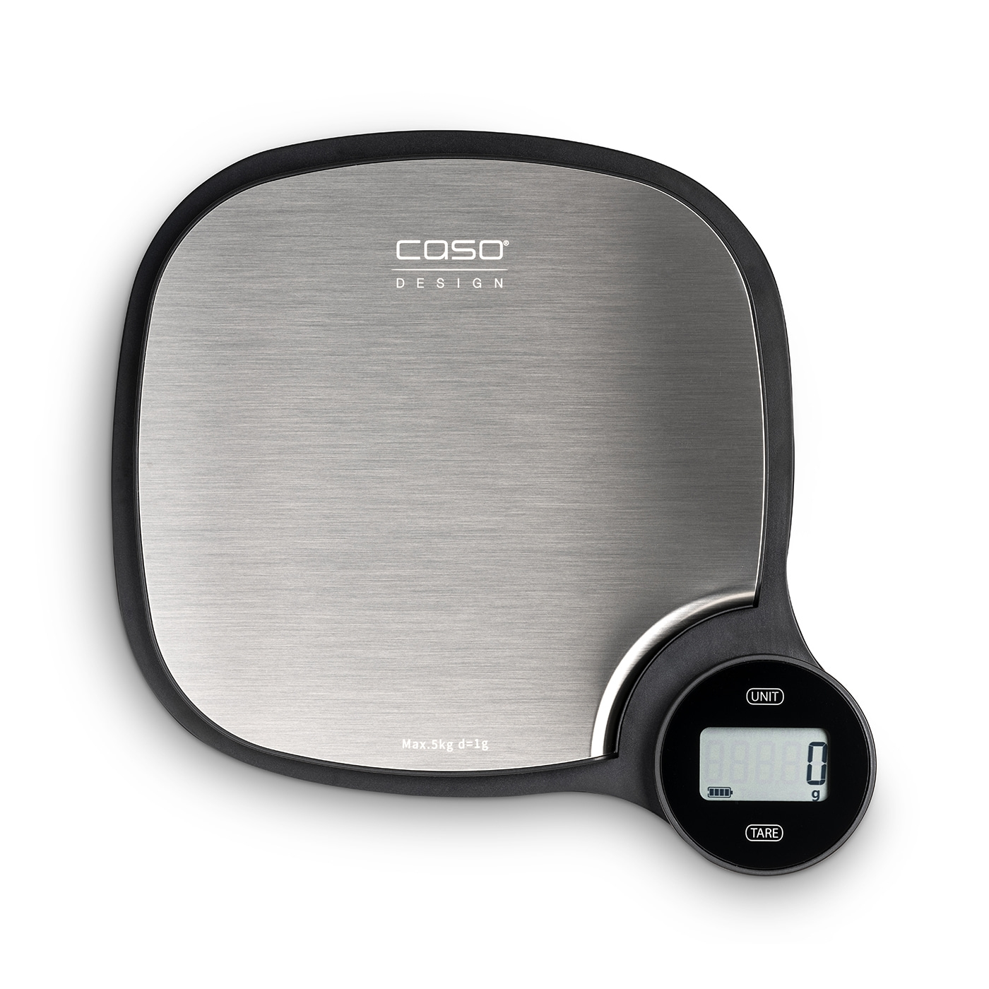 Caso - Kitchen EcoMaster Scales - Maximum weight (capacity) 5 kg - Graduation 1 g - Stainless Steel
