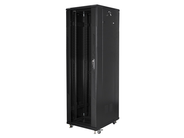 Lanberg - Rack cabinet 19" free-standing 42U/600x800 (flat pack) - FF01-6842-12B - Black