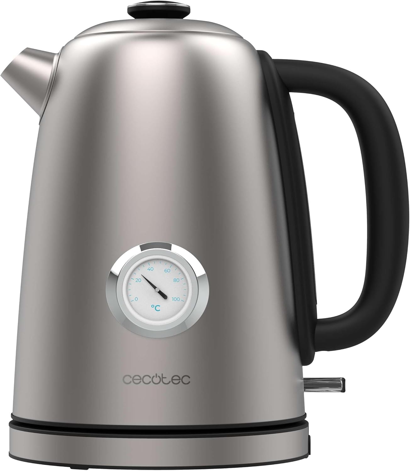 Cecotec Kettle - Thermosense 620 Vintage - Electric - 2200 W - 1.7 L - Stainless steel - 360° rotational base - Stainless steel
