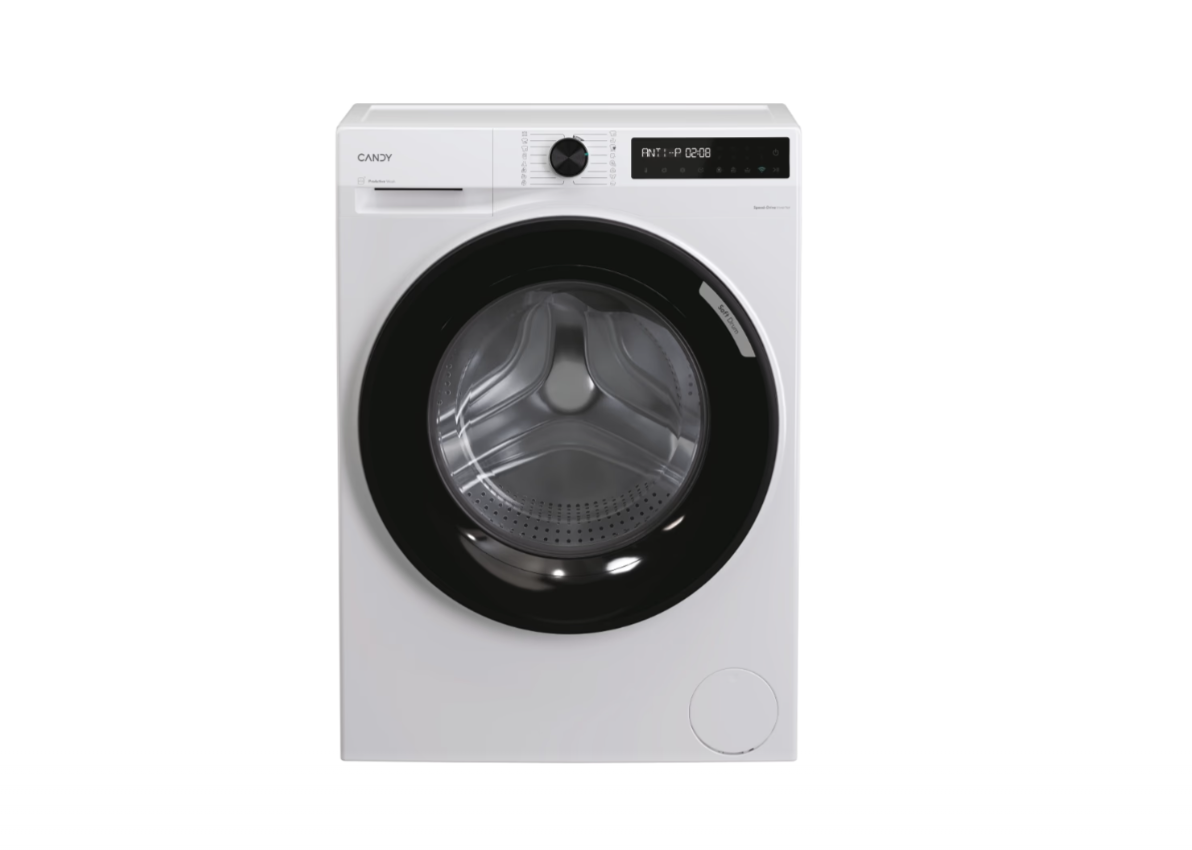 Candy - Washing machine - BR 411BL9-S - Energy efficiency class A - Front loading - Washing capacity 11 kg - 1400 RPM - Depth 68 cm - Width 60 cm - Display - LCD - Steam function - Wi-Fi - White