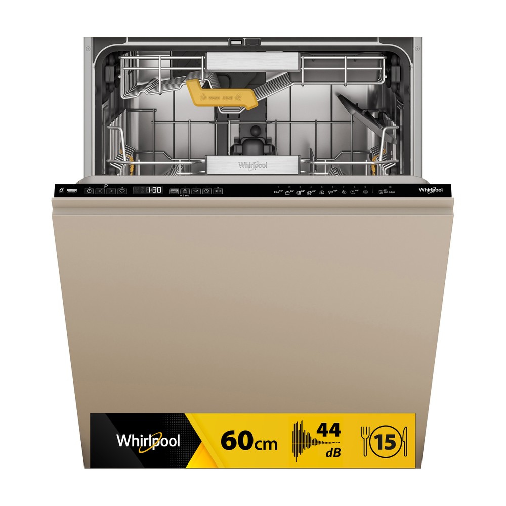 Whirlpool Dishwasher - WH8IC15B4M6LHC0 - Built-in - Width 60 cm - Number of place settings 15 - Number of programs 10 - Energy efficiency class C - Display - Black