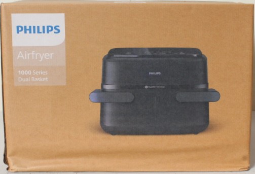 SALE OUT. Philips Airfryer 1000 Series NA150/00, 7 L, Black - Philips Airfryer Dual Basket - NA150/00 1000 Series - Power 2450 W - Capacity 7 L - RapidAir Plus - Black - DAMAGED PACKAGING