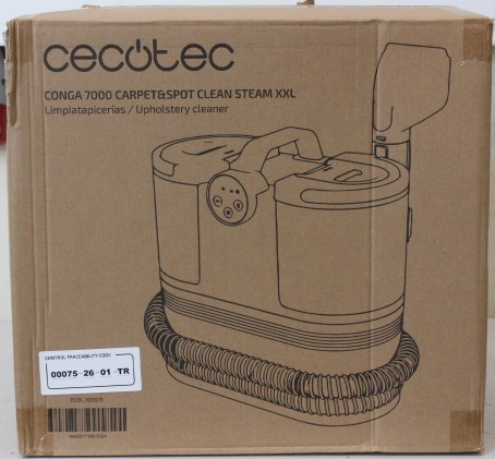 SALE OUT. Cecotec Conga 7000 Carpet&Spot Clean Steam XXL cable upholstery cleaner - Cecotec Upholstery Cleaner - Conga 7000 Carpet&Spot Clean Steam XXL - 1700 W - 24 month(s) - DAMAGED PACKAGING, SCRATCHED ITEM