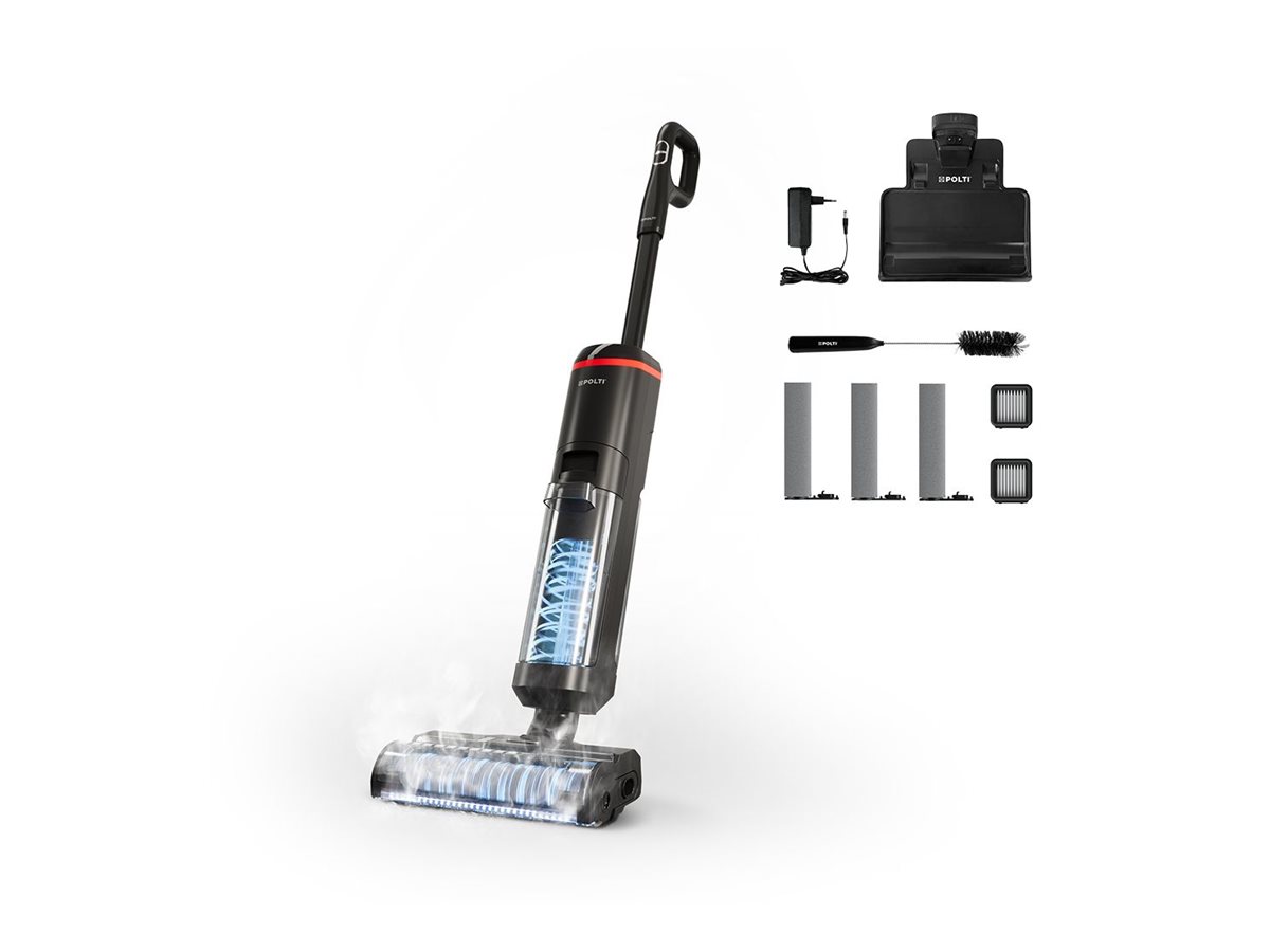 Polti Cordless Steam Cleaner - RollySteam WD40C - Power 450 W - Water tank capacity 0.6 L - Black