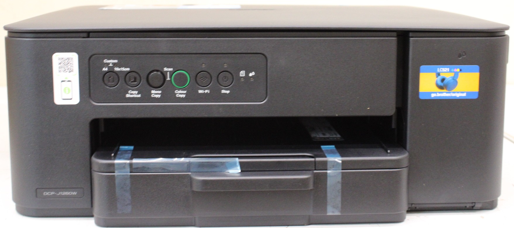 SALE OUT. Brother DCP-J1260W 3-in-1 Wireless Inkjet Printer - SALE OUT. - Multifunctional printer - DCP-J1260W - Inkjet - Colour - 3-in-1 - A4 - Wi-Fi - Black - DAMAGED PACKAGING