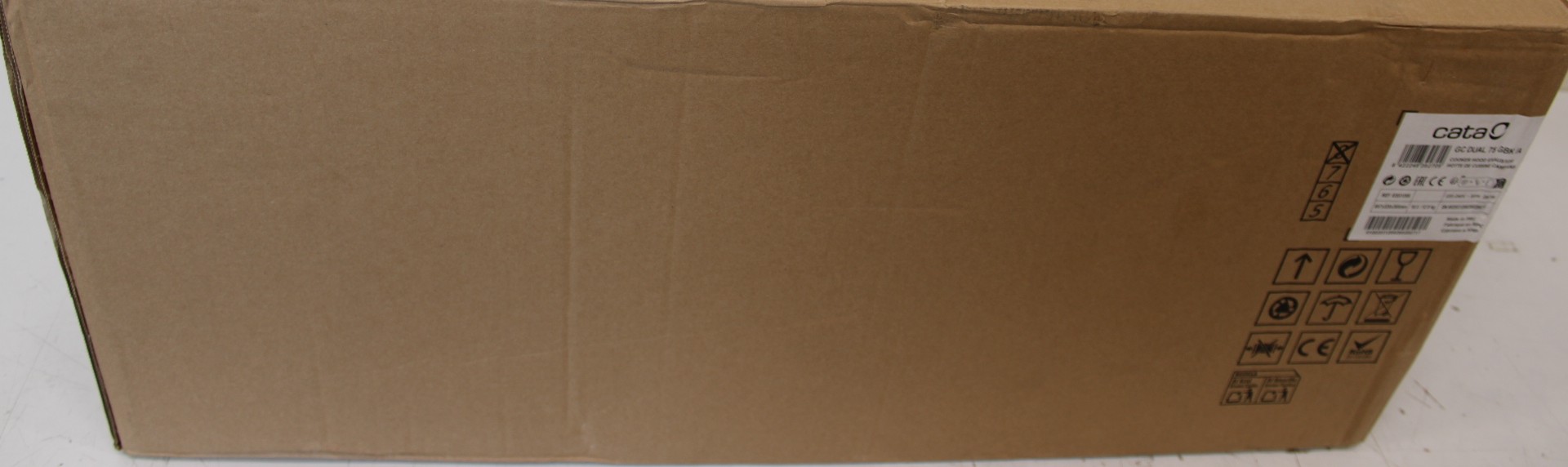 SALE OUT. Cata Hood GC DUAL 75 GBK /A Width 75cm, Max 820 m³/h, Black - SALE OUT. CATA GC DUAL 75 GBK/A - Hood - Canopy - Energy efficiency class A - Width 75 cm - Touch sensitive - 820 m³/h - LED - Black - DAMAGED PACKAGING - 24 month(s)