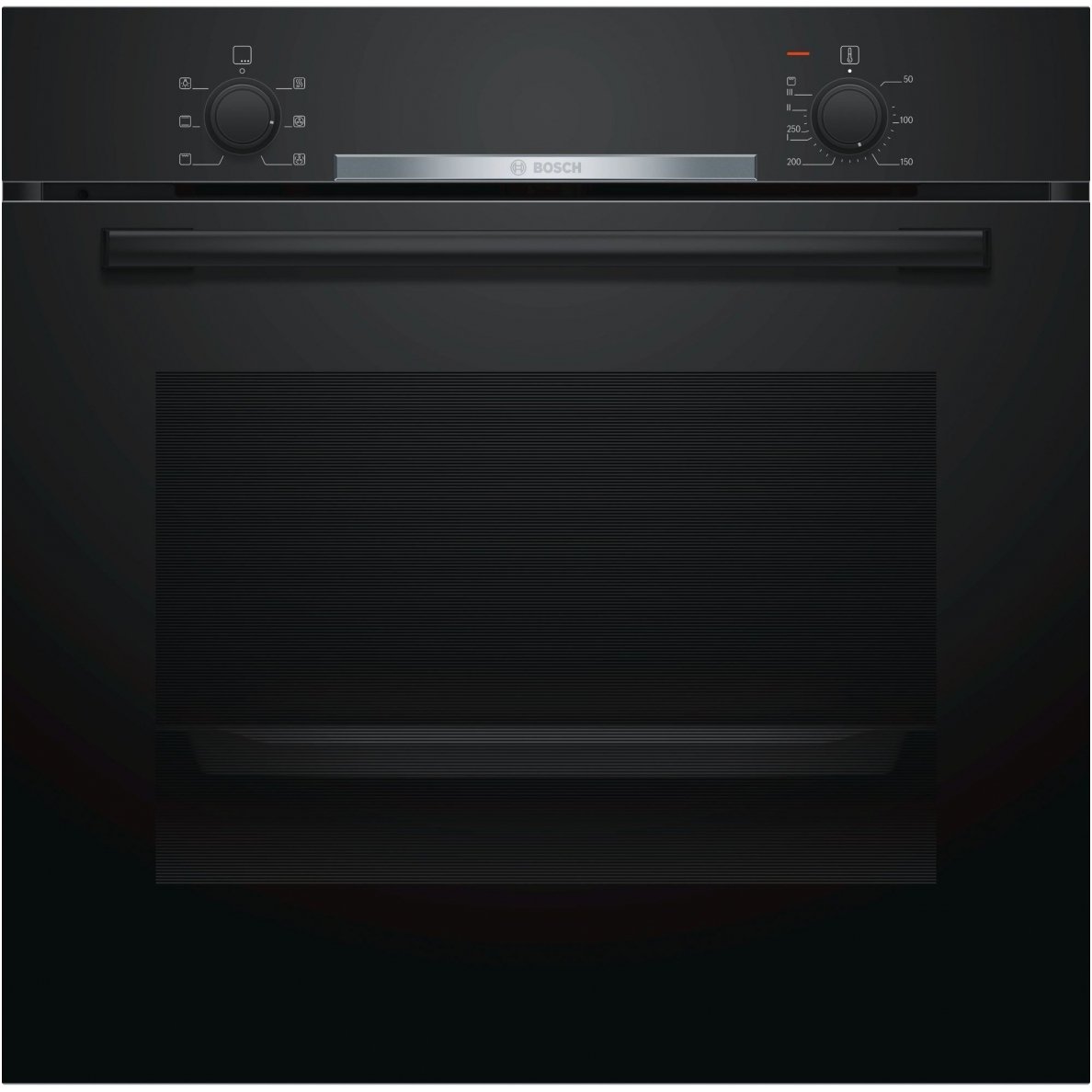 Bosch - Oven - HBA530BB0S - 71 L - A - Multifunctional - EcoClean - Push pull buttons - Height 60 cm - Width 60 cm - Black