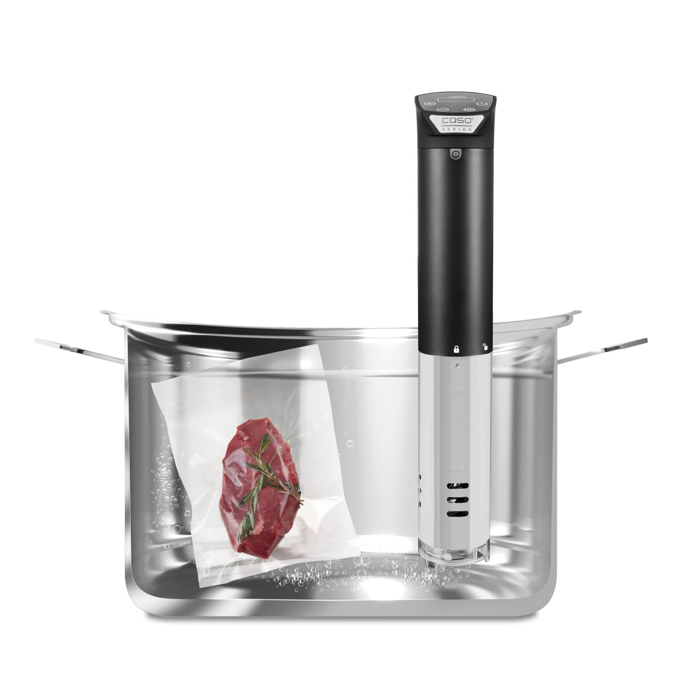 Caso - SousVide cooker - SV 1200 Smart - 1200 W - Stainless steel/Black