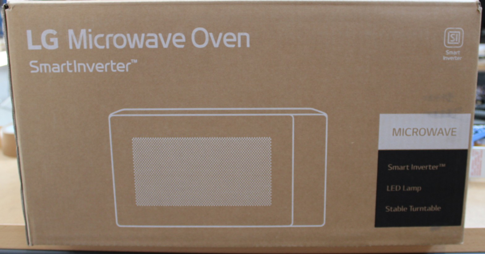 SALE OUT. - LG - Microwave Oven - MS2535GIB - Free standing - 25 L - 1000 W - Black - DAMAGED PACKAGING