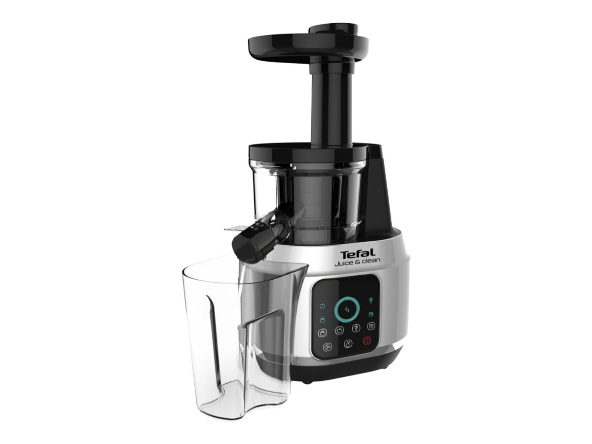 TEFAL - Juicer - ZC420E38 Juice & Clean - Type Juicer maker - Silver/Black - 150 W - Number of speeds 4