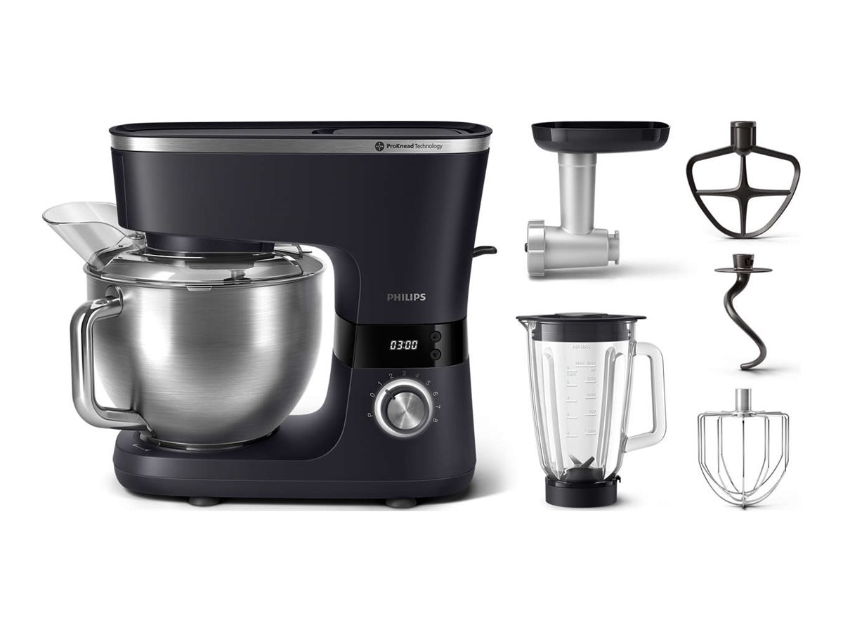 Philips Kitchen Machine with Mix - HR7962/21 7000 Series - 1000 W - Number of speeds 8 - Bowl capacity 5.5 L - Black