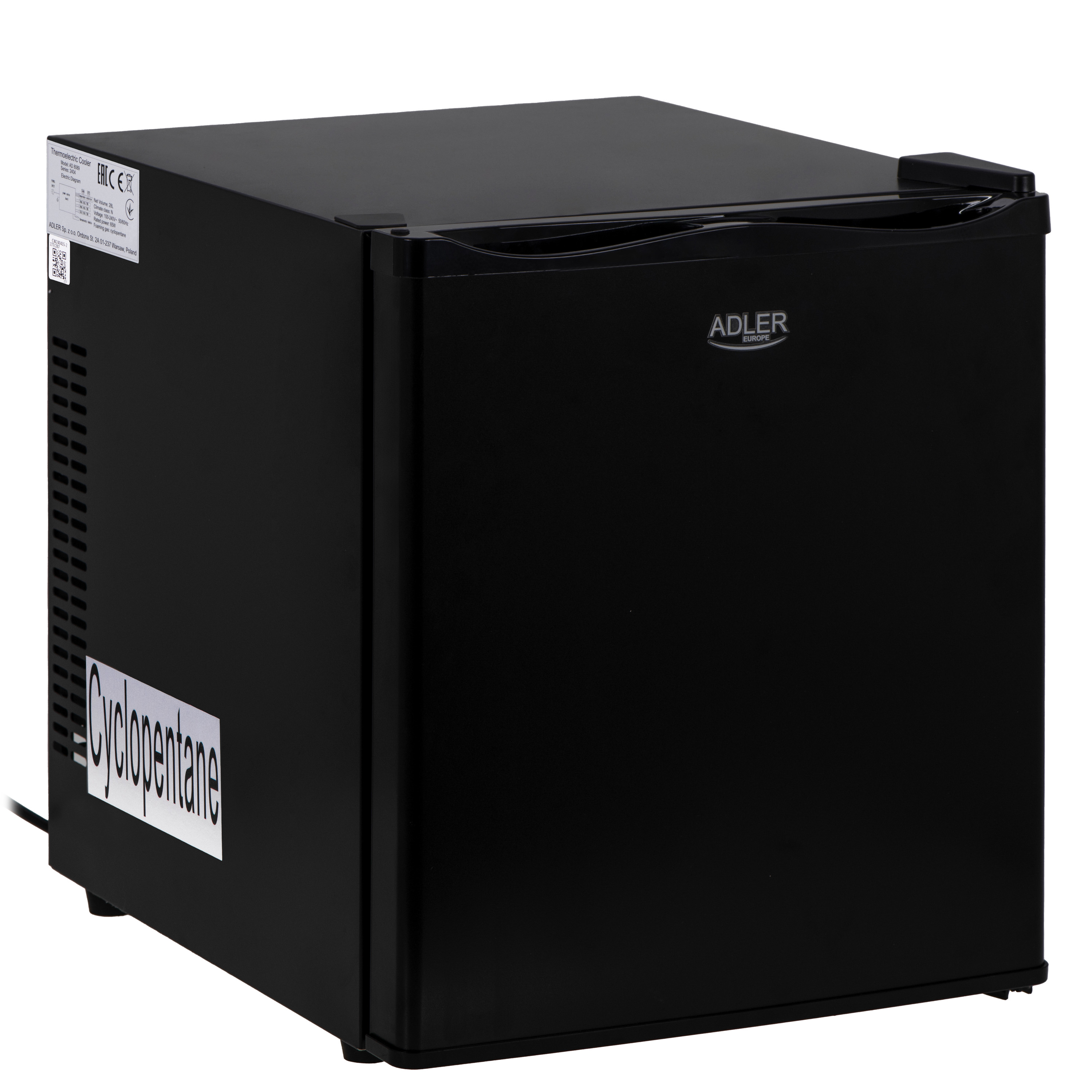 Adler - Thermoelecric Cooler - AD 8089 - Energy efficiency class E - Free standing - Larder - Black
