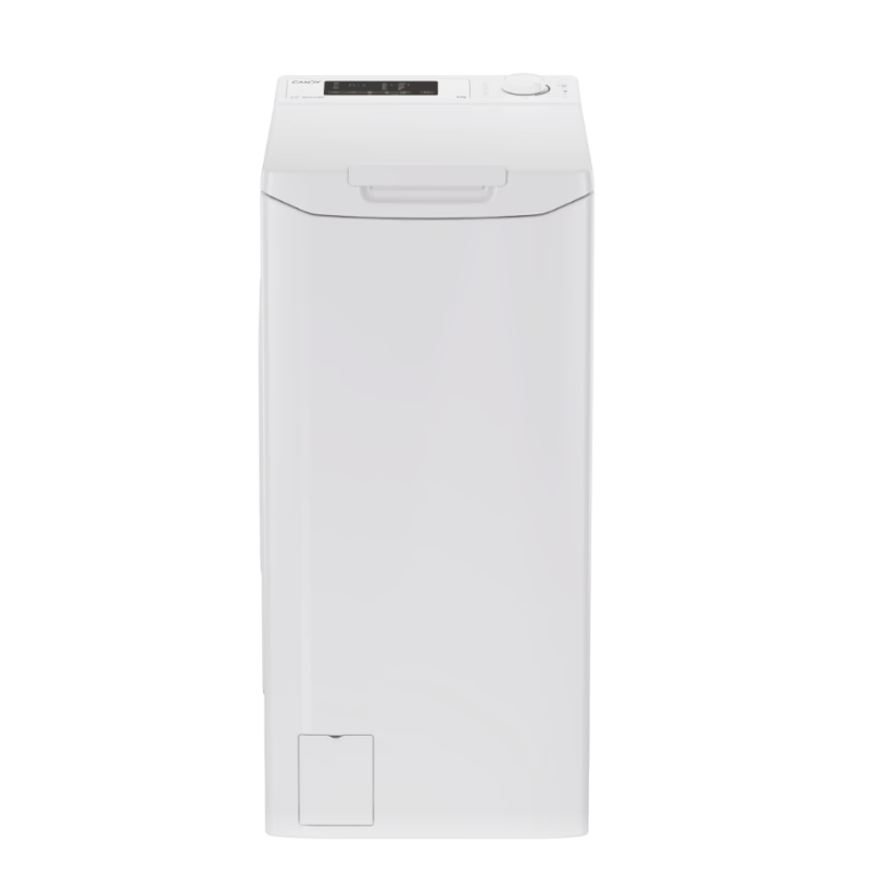 Candy - Washing Machine - TCA063D3-S - Energy efficiency class C - Top loading - Washing capacity 6 kg - 1000 RPM - Depth 60 cm - Width 41 cm - Display - Digit - White