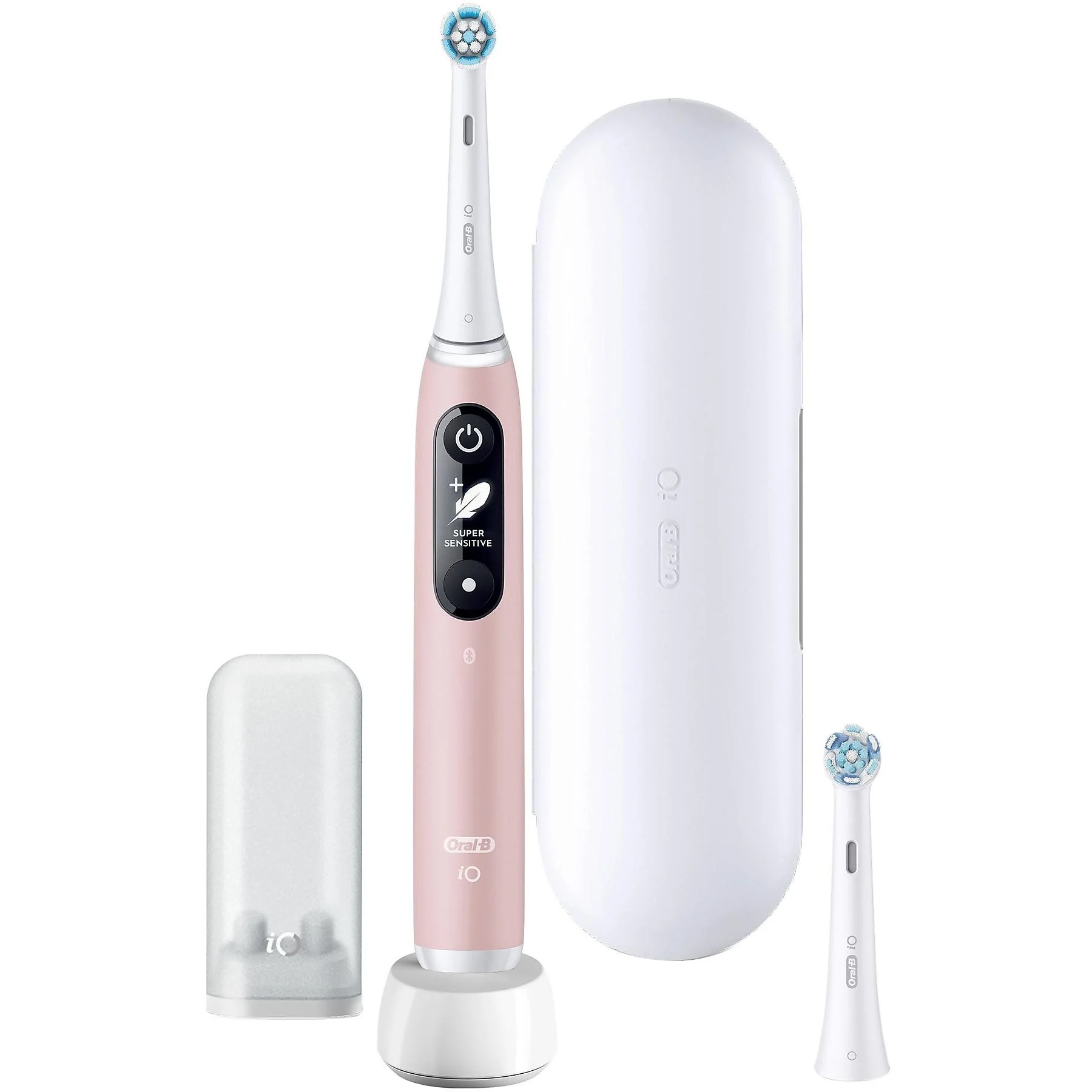 Oral-B Toothbrush + Travel Case - iO6 - Rechargeable - For adults - Number of brush heads included 1 - Number of teeth brushing modes 5 - Pink