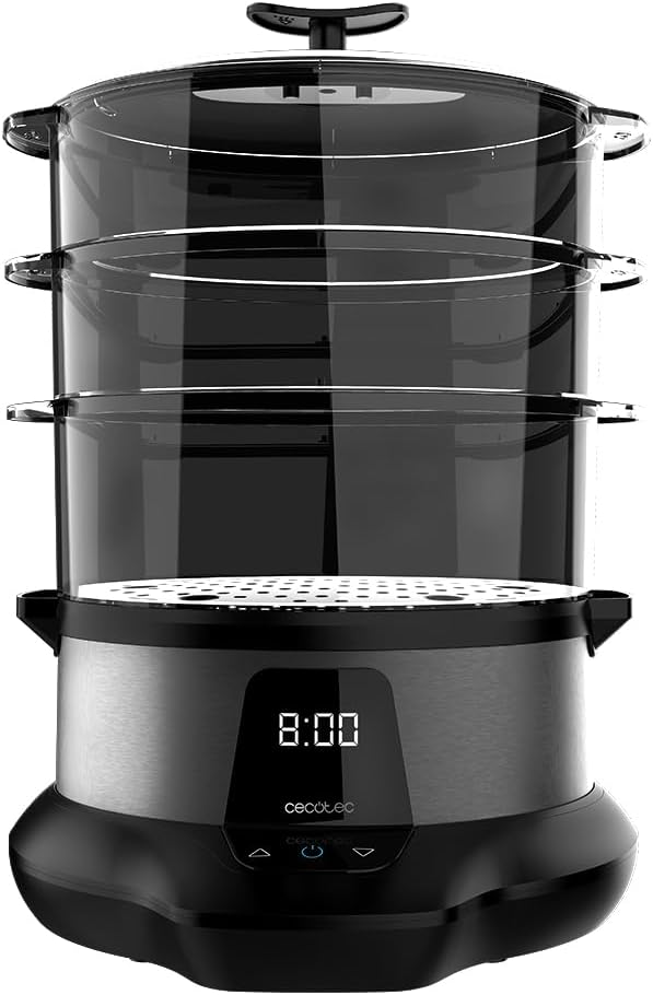 Cecotec Food Steamer - Vapovita 3000 Pro - 1000 W - Number of baskets 3