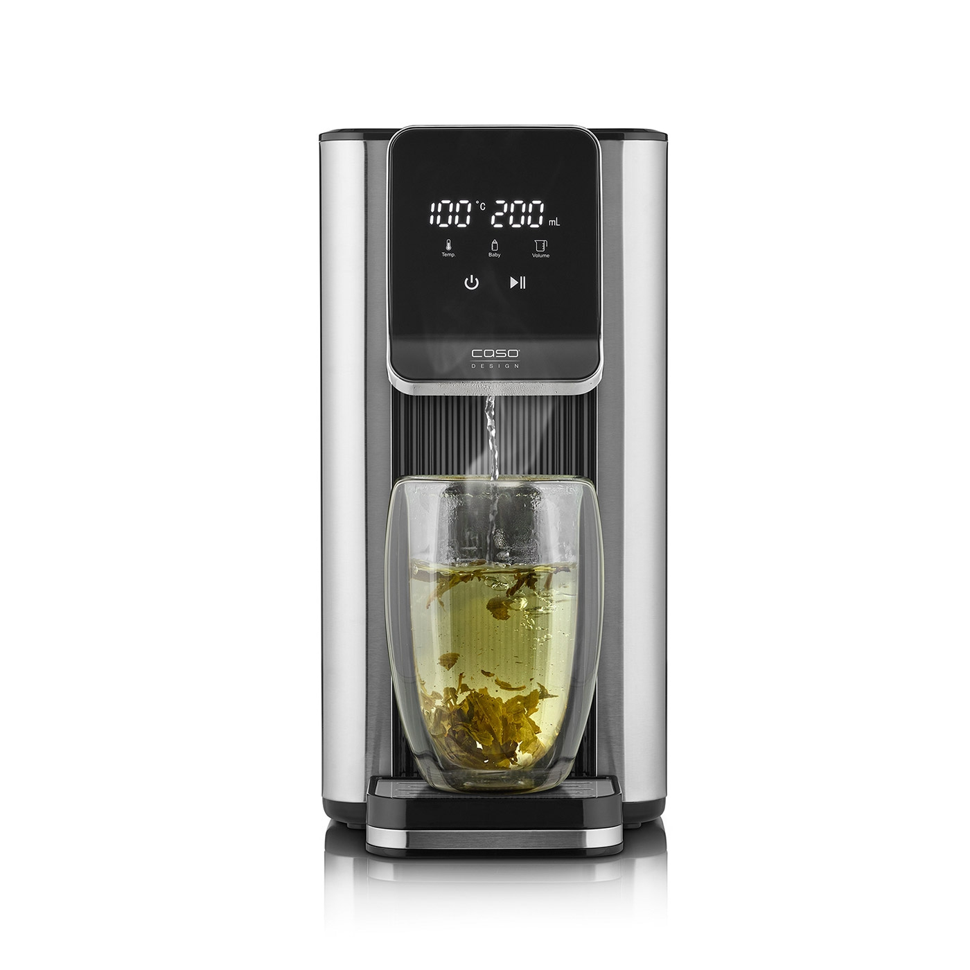 Caso - Turbo hot water dispenser - HW 630 - Water Dispenser - 2600 W - 2.5 L - Plastic/Stainless Steel - Black/Stainless Steel
