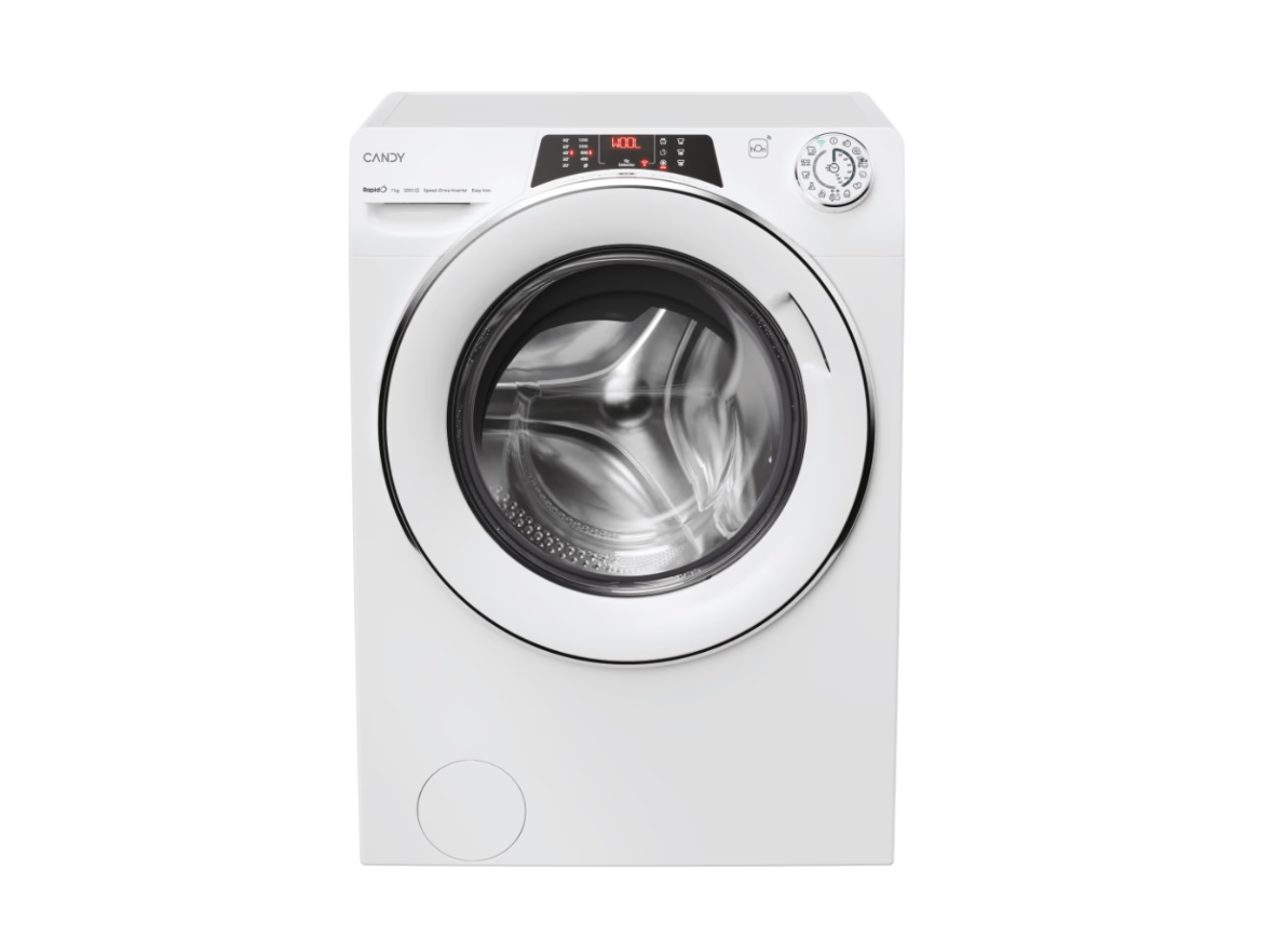 Candy - Washing machine - RO41274DWMCT/1-S - Energy efficiency class A - Front loading - Washing capacity 7 kg - 1200 RPM - Depth 45.4 cm - Width 60 cm - Display - 4-digit - Steam function - Wi-Fi - White