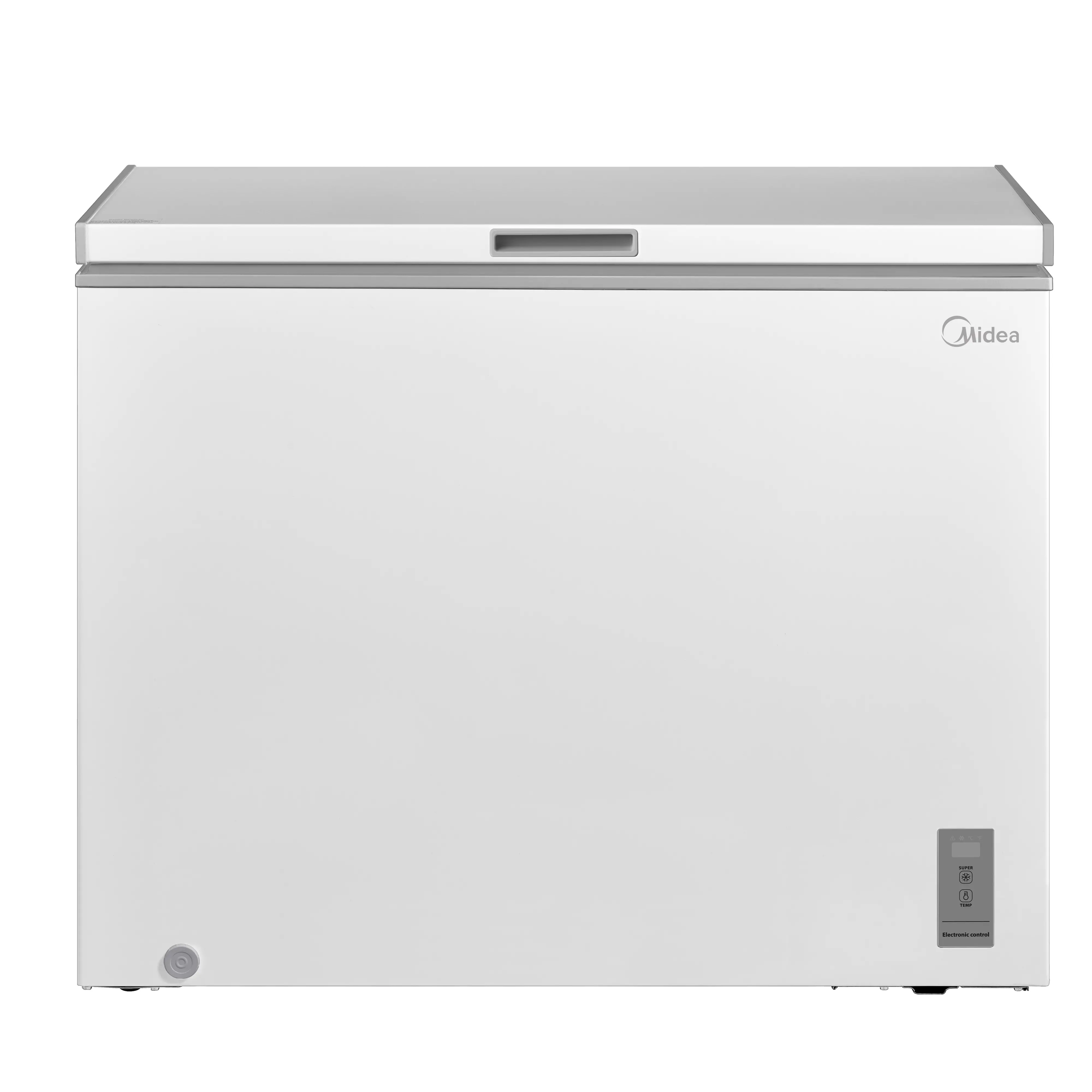 Midea Freezer - MDRC345FZE01 - Energy efficiency class E - Chest - Free standing - Height 85 cm - Total net capacity 249 L - Display - White
