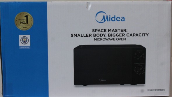 SALE OUT. Midea MMO-MMP01MZ(BK) Microwave oven - Midea Microwave oven - MMO-MMP01MZ(BK) - Free standing - 700 W - 20 L - Black - DAMAGED PACKAGING