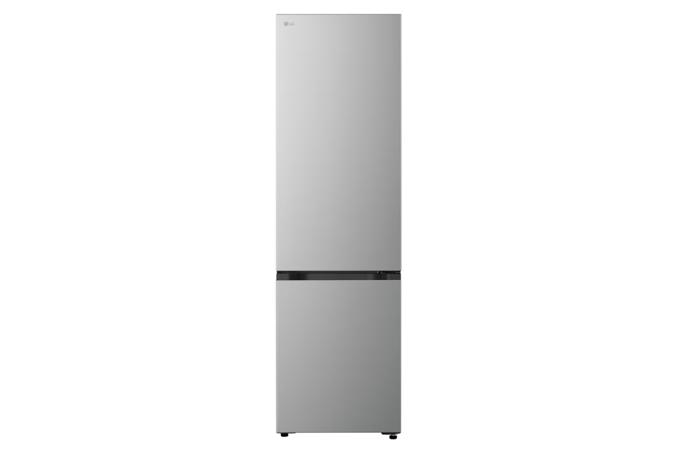 LG Refrigerator - GBBSJ10EPY - Energy efficiency class E - Free standing - Combi - Height 186 cm - No Frost system - Fridge net capacity 220 L - Freezer net capacity 113 L - Display - 35 dB - Prime Silver