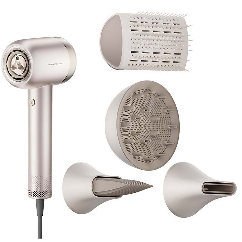 Dreame AHG40A-PK - Hair Dryer - 2000 W - Number of temperature settings 4 - Ionic function - Diffuser nozzle - Rose Gold