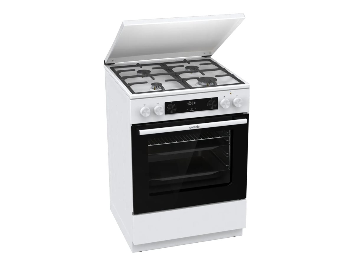 Gorenje GK6C5WF - Cooker - Hob type Gas - Oven type Electric - White - Width 60 cm - Grilling - Depth 60 cm - 71 L