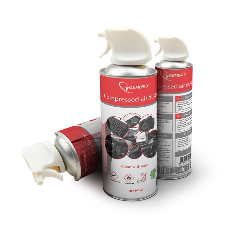 Gembird - Compressed air duster (flammable) - Air Duster - 400 ml
