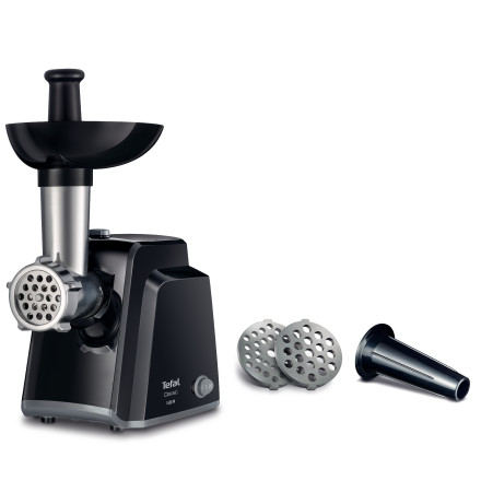 TEFAL Meat Grinder - NE1088 - Stainless Steel/Black - 300 W - Number of speeds 1 - Throughput (kg/min) 1.7