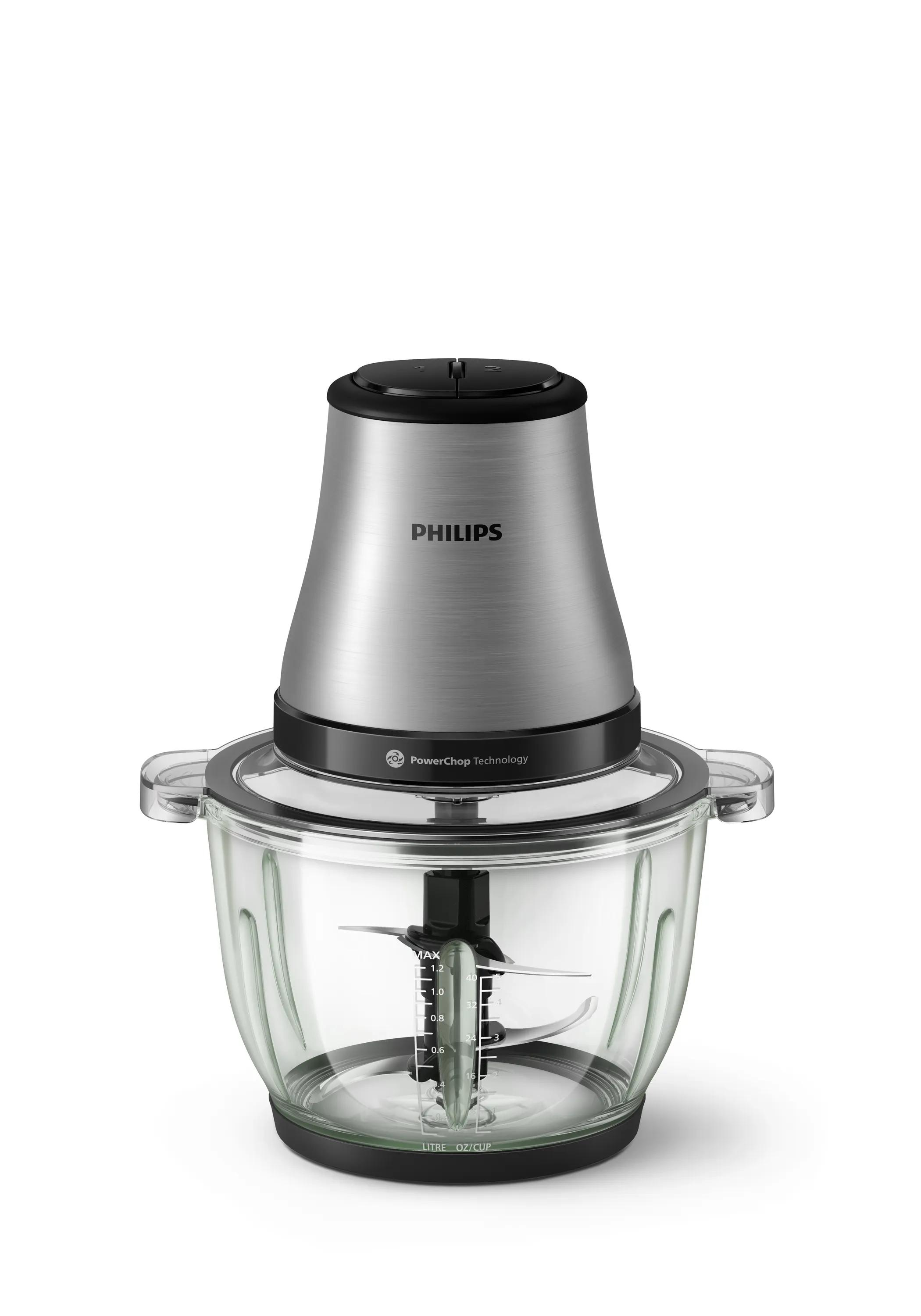 Philips HR1503/00 Series 3000 Chopper, 2 L, Stainless Steel