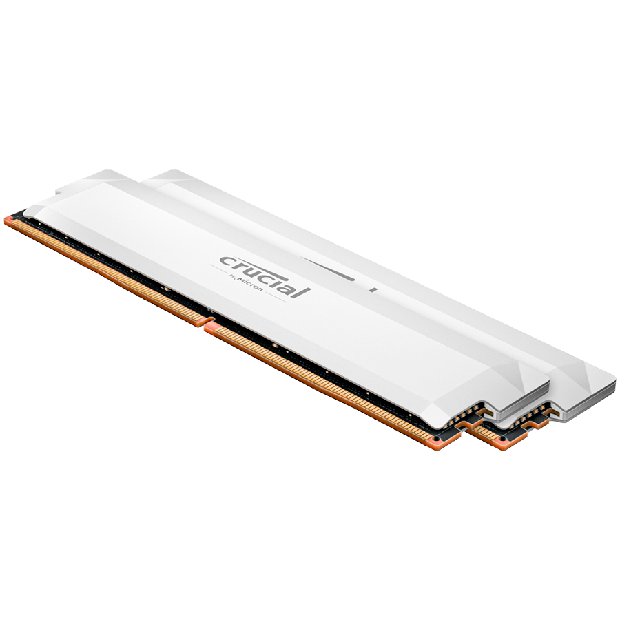 Crucial Pro Overclocking 32GB Kit (2x16GB) DDR5-6000 UDIMM CL36 White (16Gbit)