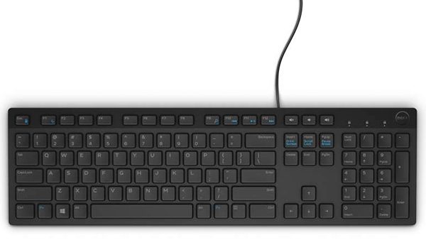 Dell - Keyboard - KB216 - Multimedia - Wired - NORD - Black