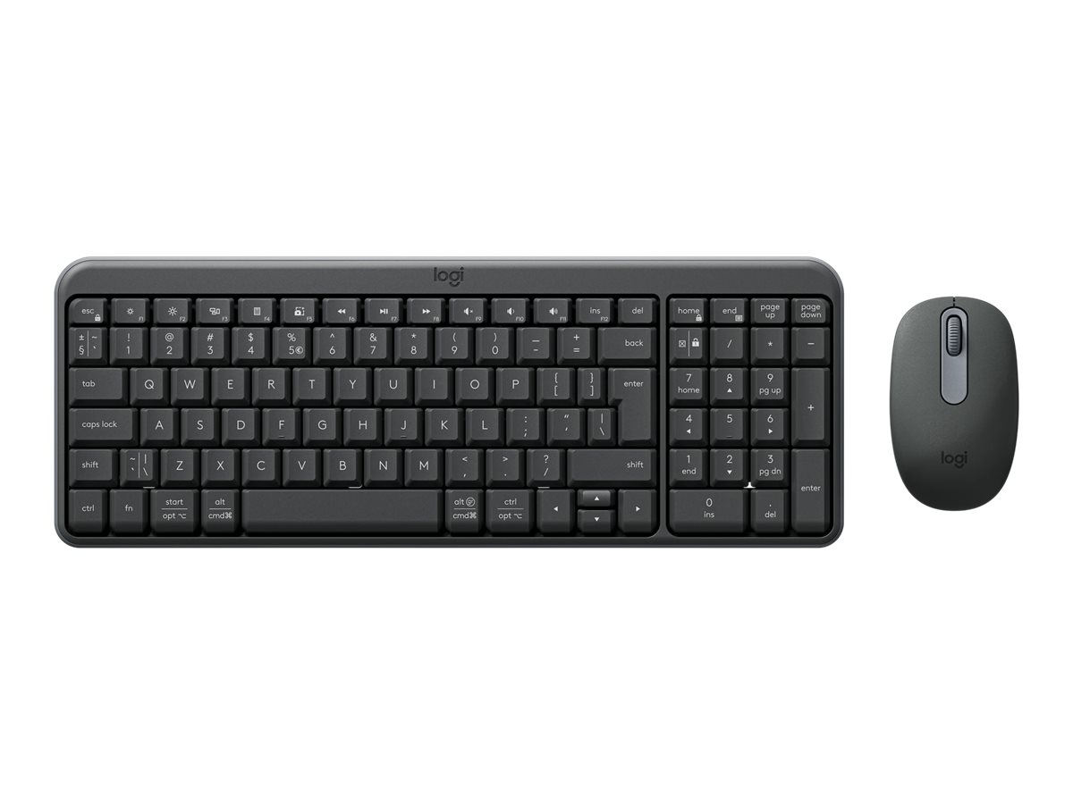 Logitech Wireless MK250 Keyboard and Mouse Combo, US INT, Graphite - Logitech
