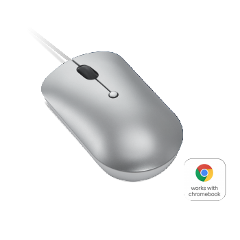Lenovo - Compact Mouse - 540 - Wired - USB-C - Cloud Grey